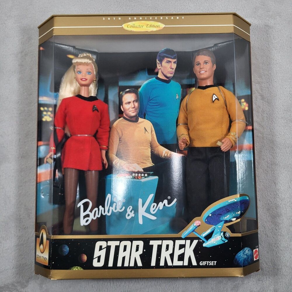 VTG 1996 Star Trek Barbie Ken 30th Anniversary Gift Set Collectors Edition 15006
